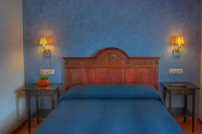 Cama o camas de una habitación en Hotel Casa Custodio