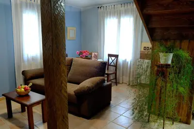 Zona de estar de La Borda de Marco