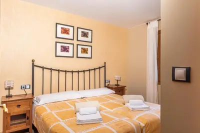 Cama o camas de una habitación en La Borda de Marco