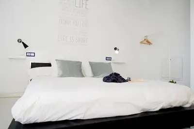 Cama o camas de una habitación en Casa BlancadeNavarra