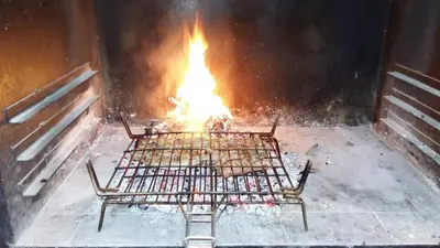 Barbacoa disponible para clientes en the country house