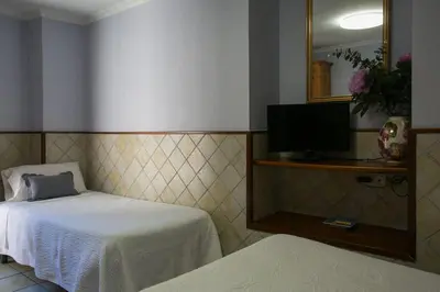 Cama o camas de una habitación en Estudios Casa Lola de Talarn