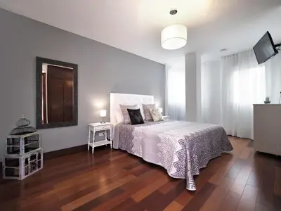 Cama o camas de una habitación en Apartamento Monte Perdido