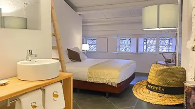 Cama o camas de una habitación en Hotel Secrets Priorat