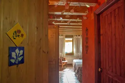Cama o camas de una habitación en Casa el Pelaire