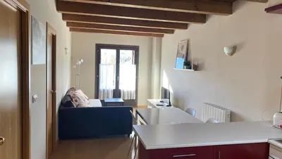 Cama o camas de una habitación en Apartamentos Panticosa