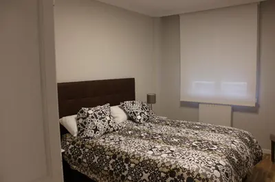 Cama o camas de una habitación en Apartamento Sanguesa