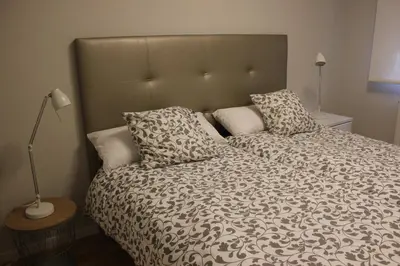 Cama o camas de una habitación en Apartamento Sanguesa