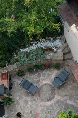 Jardín al aire libre en Apartamentos Casa Vidal