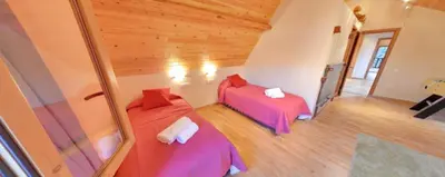 Cama o camas de una habitación en Prat des Artigues