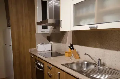 Una cocina o zona de cocina en Apartaments El Jaç