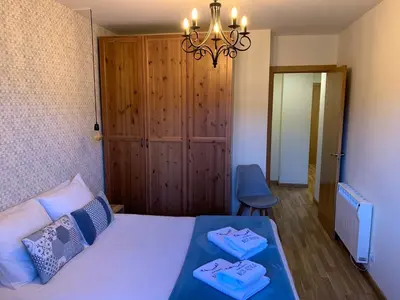 Cama o camas de una habitación en Apartamentos Best Ainsa