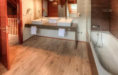 Un baño de Apartahotel Tres Quiñones