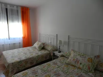 Cama o camas de una habitación en Lagunen Etxea