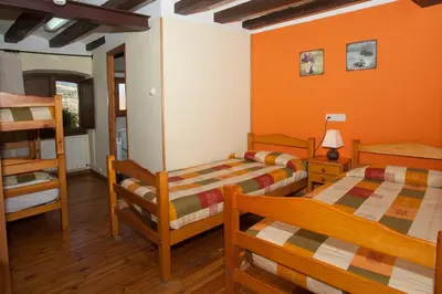 Cama o camas de una habitación en Alberg Rural Ca l'Anton