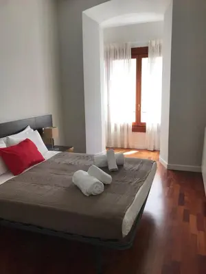 Cama o camas de una habitación en VTZ El Balcón de Rey Alfonso II