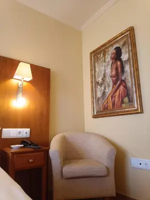 Zona de estar de Hotel Villa de Larraga