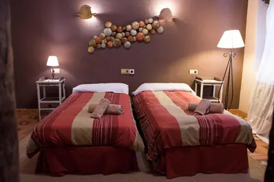 Cama o camas de una habitación en Alojamiento Rural La Cañada