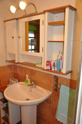 Un baño de Apartamento en Isaba (NAVARRA)