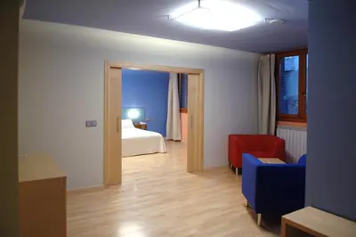 Cama o camas de una habitación en La Merced de la Concordia