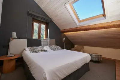 Cama o camas de una habitación en Hostal Lola