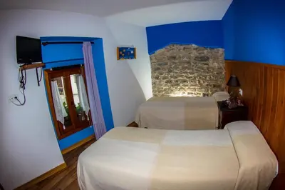 Cama o camas de una habitación en Casa Rural Basajarau
