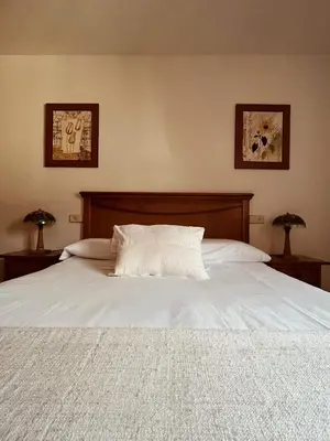 Cama o camas de una habitación en Casa Moline Apartamentos Rurales