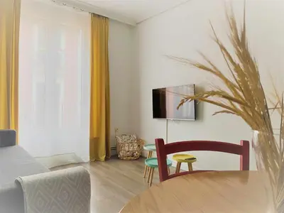 Zona de estar de Apartamento Ayla Camino de Santiago