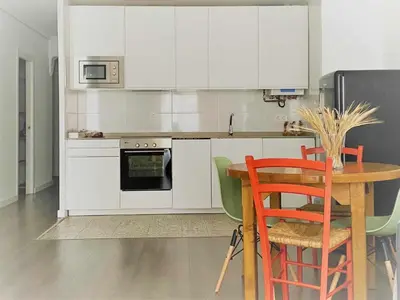 Una cocina o zona de cocina en Apartamento Ayla Camino de Santiago