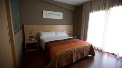 Cama o camas de una habitación en Hotel Vilar Riu de Baix