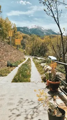 Paisaje cerca de este albergue