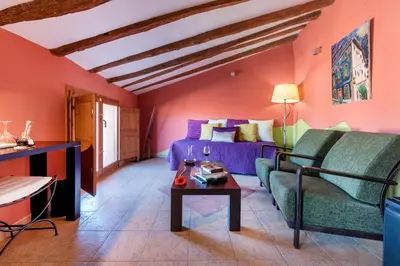 Zona de estar de Hotel Cal Llop
