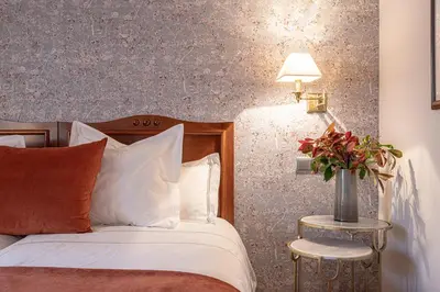 Cama o camas de una habitación en Hotel Venta de Ulzama