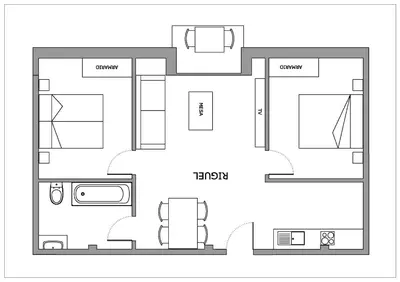 Plano de Apartamentos Uncastillo