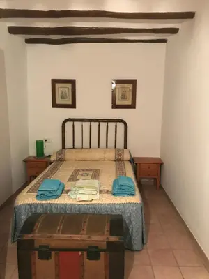 Cama o camas de una habitación en Apartament Cala Magda Sant Llorenç de Montgai