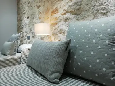 Cama o camas de una habitación en Los Ángeles Valderrobres