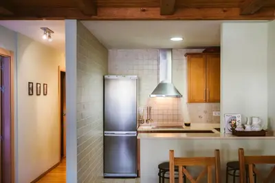 Una cocina o zona de cocina en Apartamento Garona