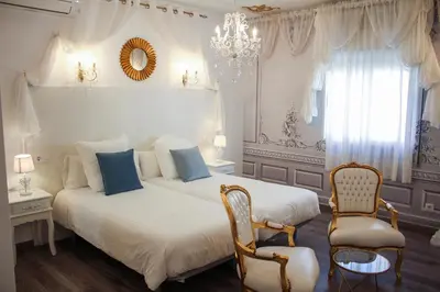 Cama o camas de una habitación en Hotel Pepo