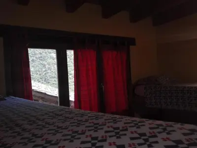 Cama o camas de una habitación en Refugi Casa Canelo