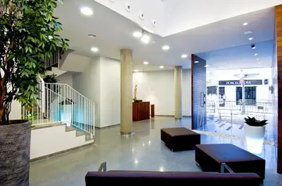 Zona de estar de Hostal La Creu
