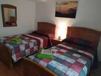 Cama o camas de una habitación en Zubitarte