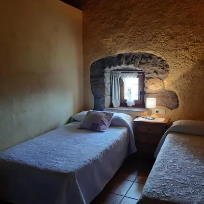 Cama o camas de una habitación en Les Cases De Borrells