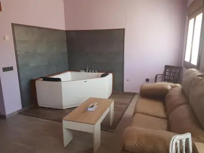Zona de estar de Hostal los Esquiladores