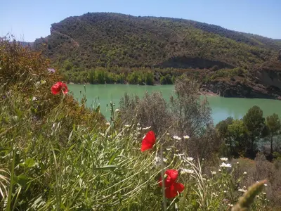 Paisaje cerca de este chalet de montaña