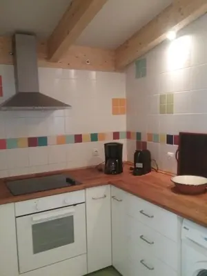 Una cocina o zona de cocina en Jardín de Hoz