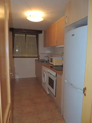 Una cocina o zona de cocina en Apartamento céntrico con WIFI en Biescas