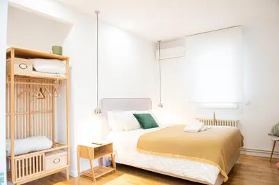 Cama o camas de una habitación en El jardí de l'avet