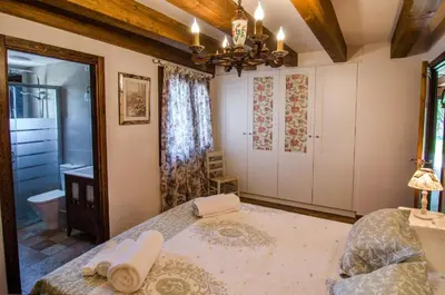 Cama o camas de una habitación en Borda Fuertes