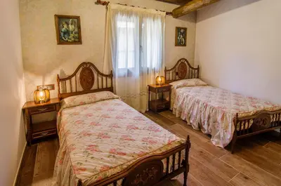 Cama o camas de una habitación en Borda Fuertes