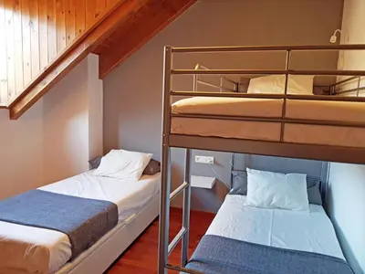 Cama o camas de una habitación en Apartamento dúplex Esterri d'Aneu